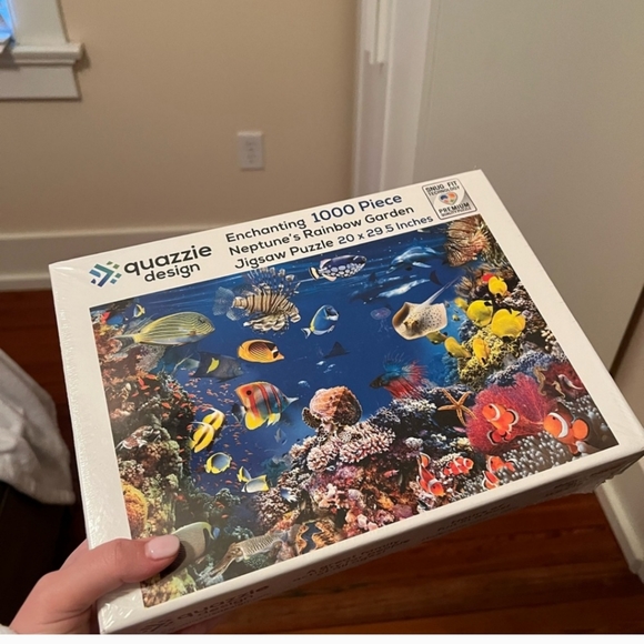 NWT Quazzie Design Jigsaw Puzzles for Adults 1000 Piece Ocean Scene with Fish - Picture 2 of 3